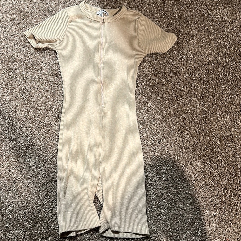 Fashion Nova Zip Up Romper